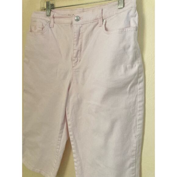 Gloria Vanderbilt Amanda Skimmer Women's Cropped Pink Jeans Size 10 - Picture 3 of 9